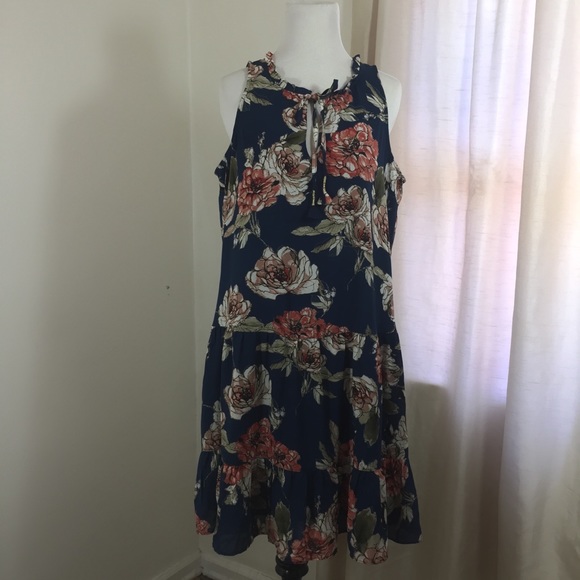 Sanctuary Blue Floral Print Dress - Picture 3 of 7